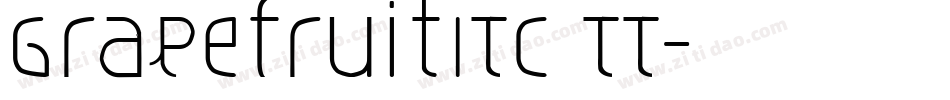 GrapefruitITC TT字体转换